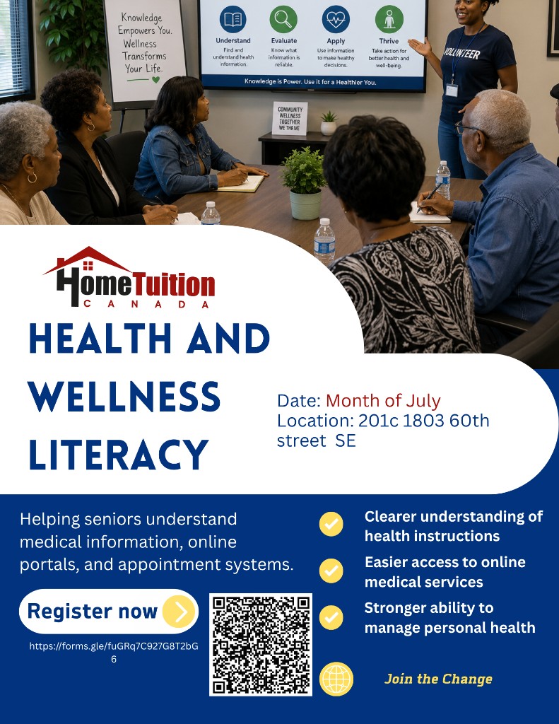 Health and Wellness Literacy flyer